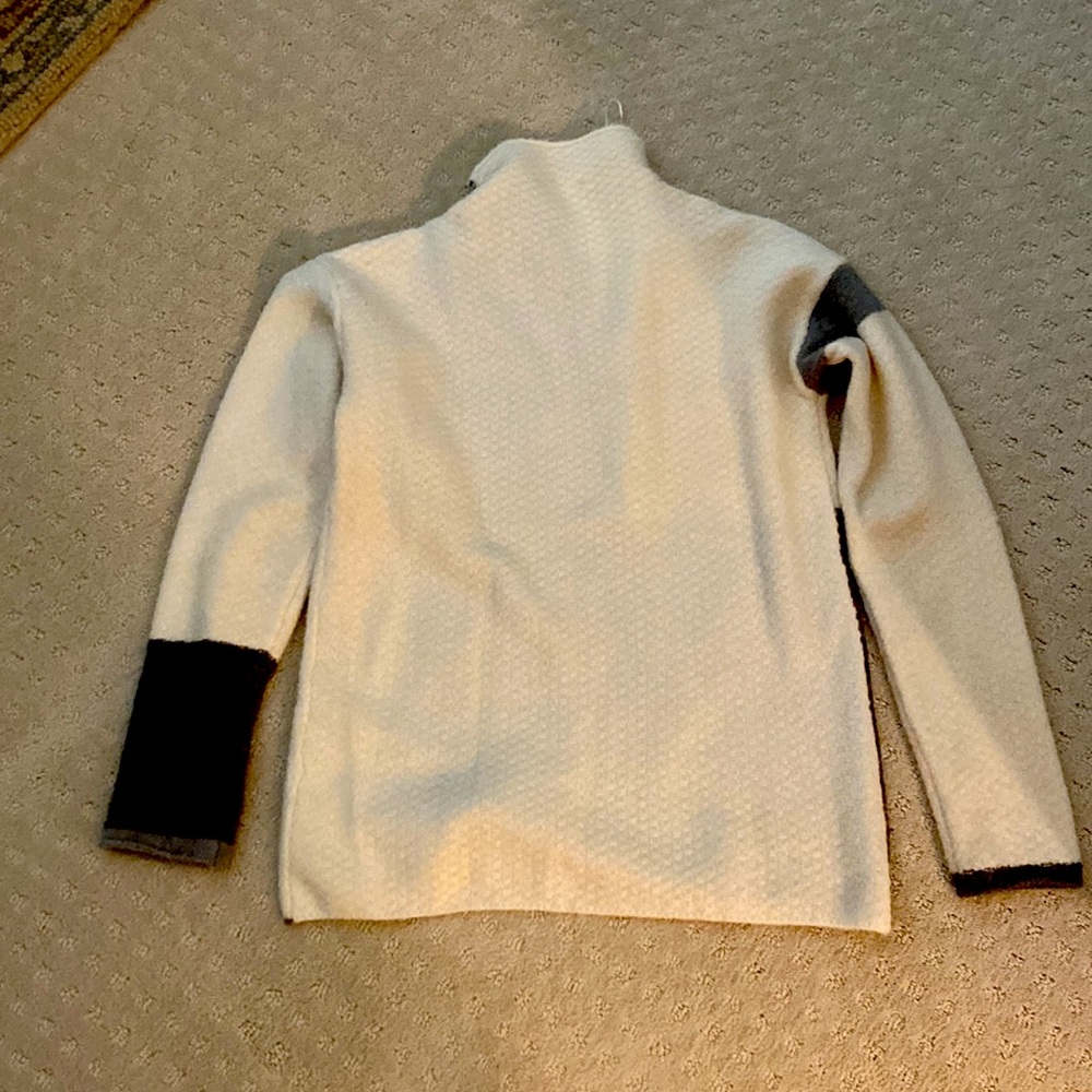 Color Block Mock Turtleneck Sweater - image 3